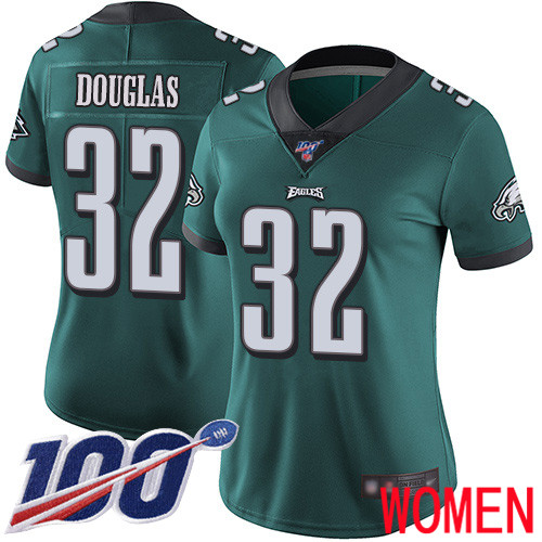 Women Philadelphia Eagles #32 Rasul Douglas Midnight Green Team Color Vapor Untouchable NFL Jersey Limited 100th